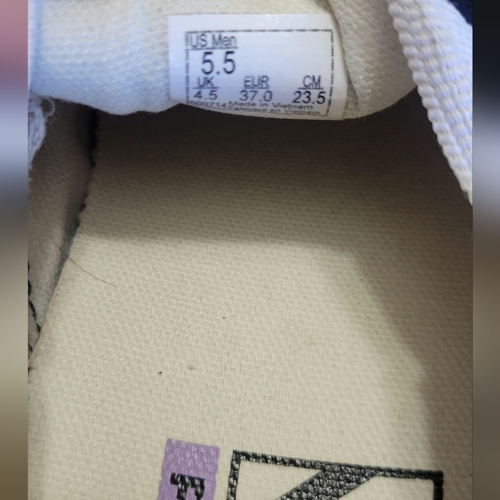 Vans Skate Slip-On Shoes Black/White PopCush Suede/Canvas 5.5 EUC - Picture 9 of 10